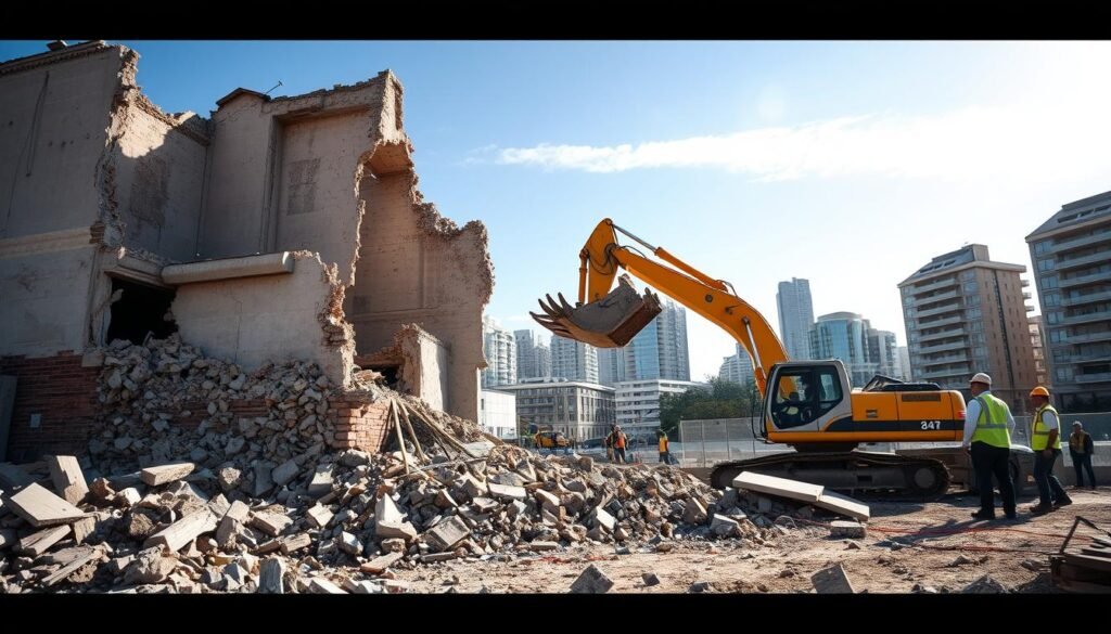 démolition de bâtiment