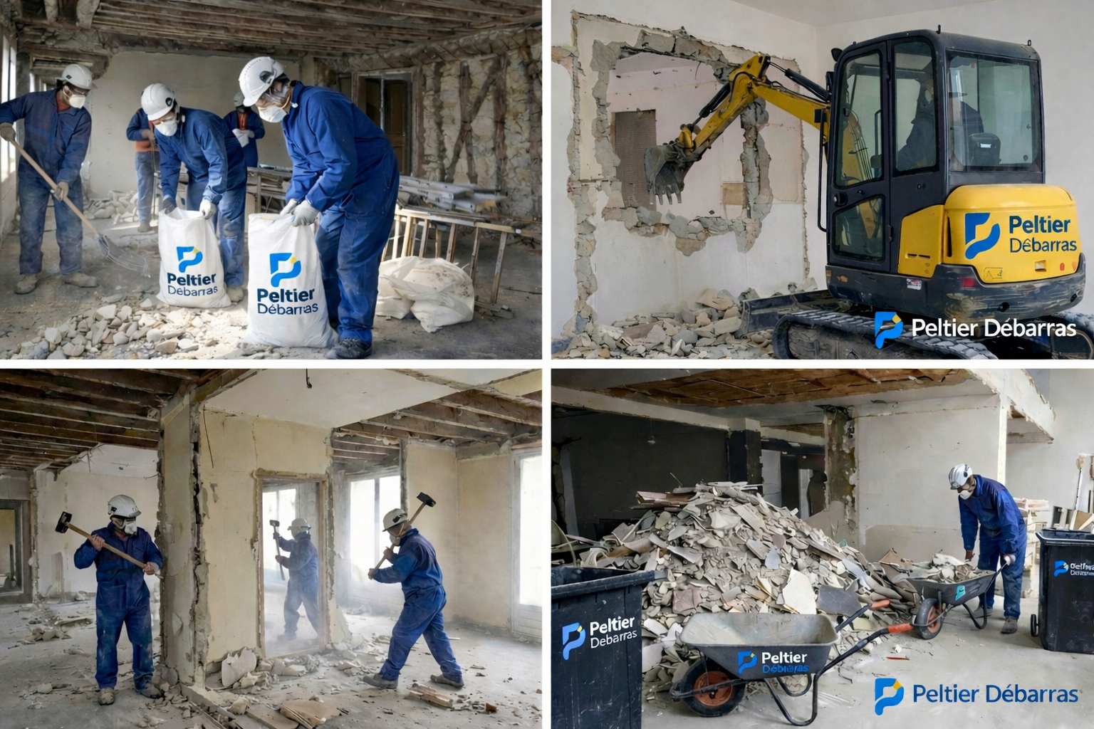 Chantier de démolition intérieure